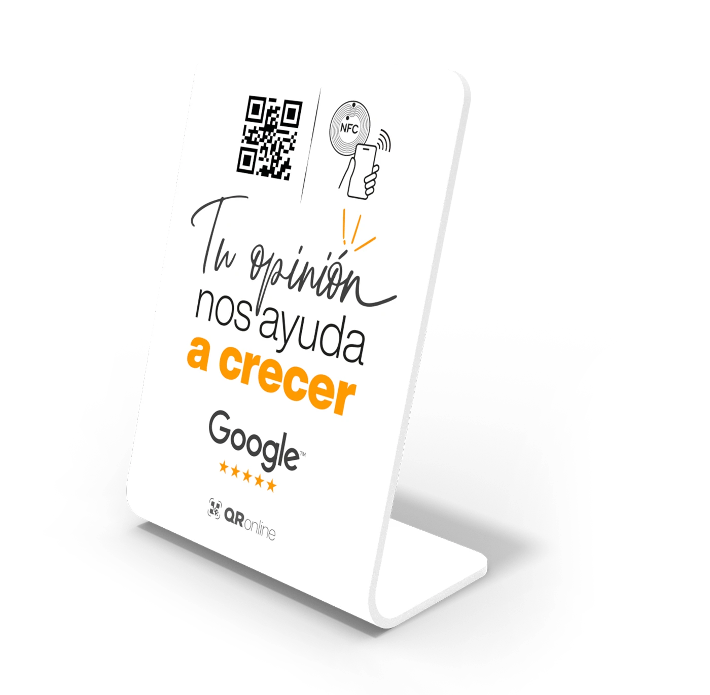 Placa para Reseñas Google ANON LE